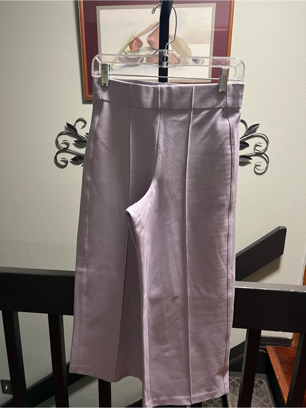 NWOT Jones New York Lavender Wide-Leg Capris Small #083